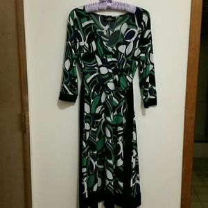 B. Moss faux wrap dress